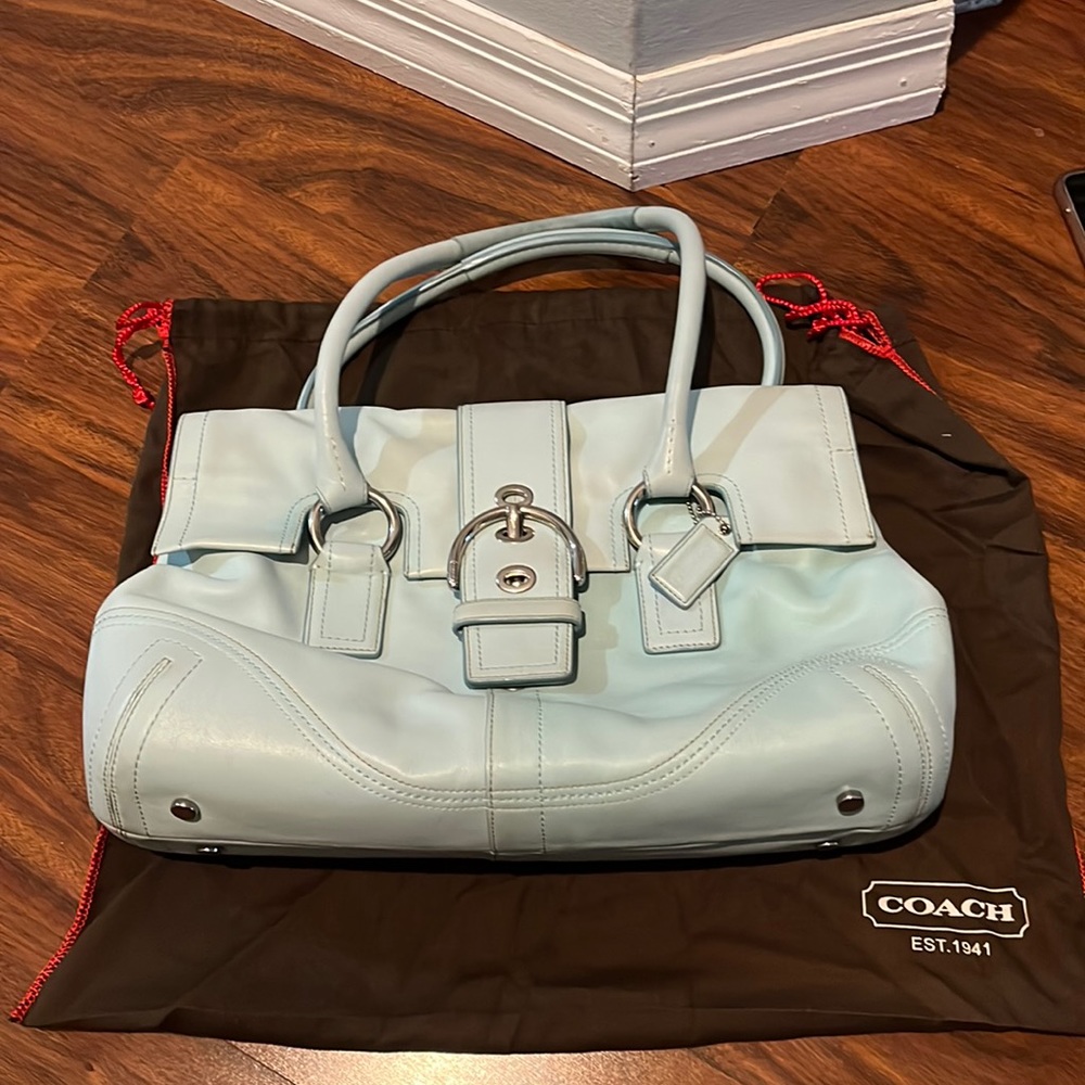 Coach Baby Blue Shoulder bag